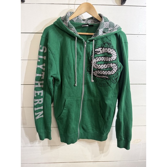 Harry Potter Warner Bros Universal Studios Other - Wizarding World of Harry Potter Slytherin Hoodie Full Zip Sweater Mens Small S